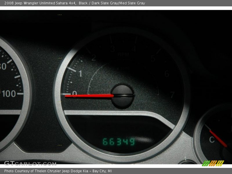Black / Dark Slate Gray/Med Slate Gray 2008 Jeep Wrangler Unlimited Sahara 4x4
