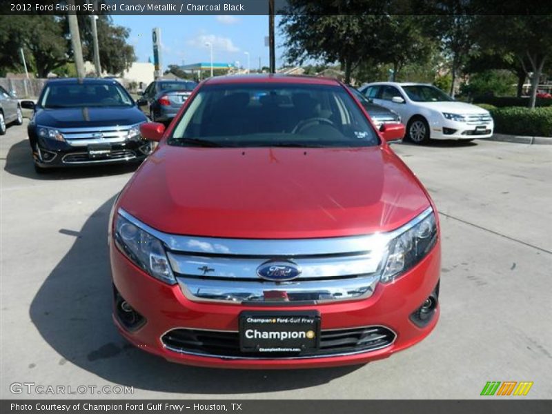 Red Candy Metallic / Charcoal Black 2012 Ford Fusion SE