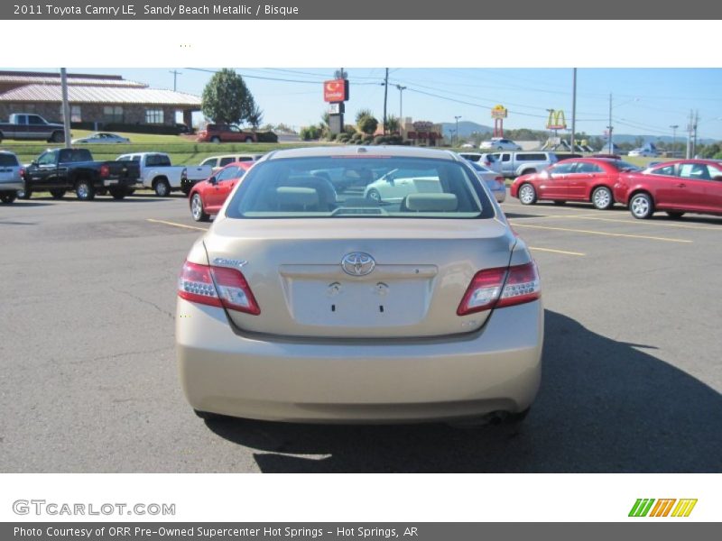 Sandy Beach Metallic / Bisque 2011 Toyota Camry LE