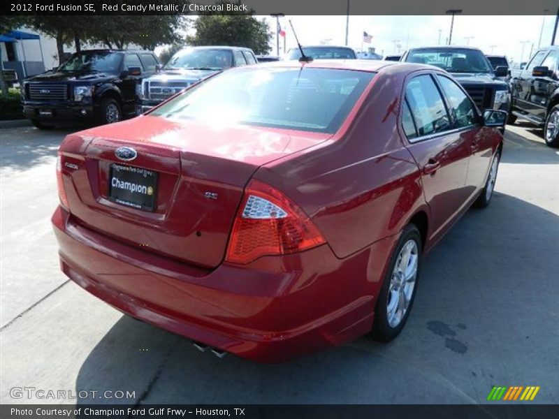 Red Candy Metallic / Charcoal Black 2012 Ford Fusion SE