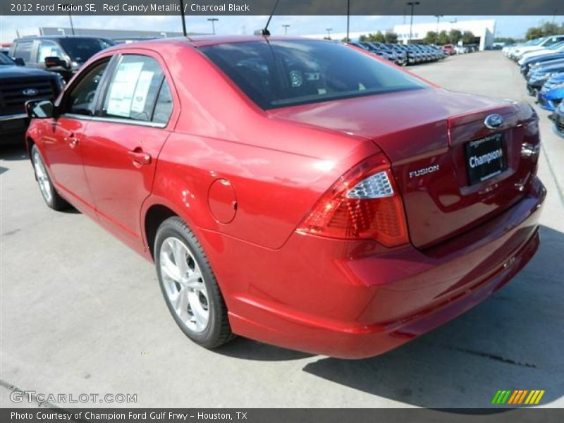 Red Candy Metallic / Charcoal Black 2012 Ford Fusion SE