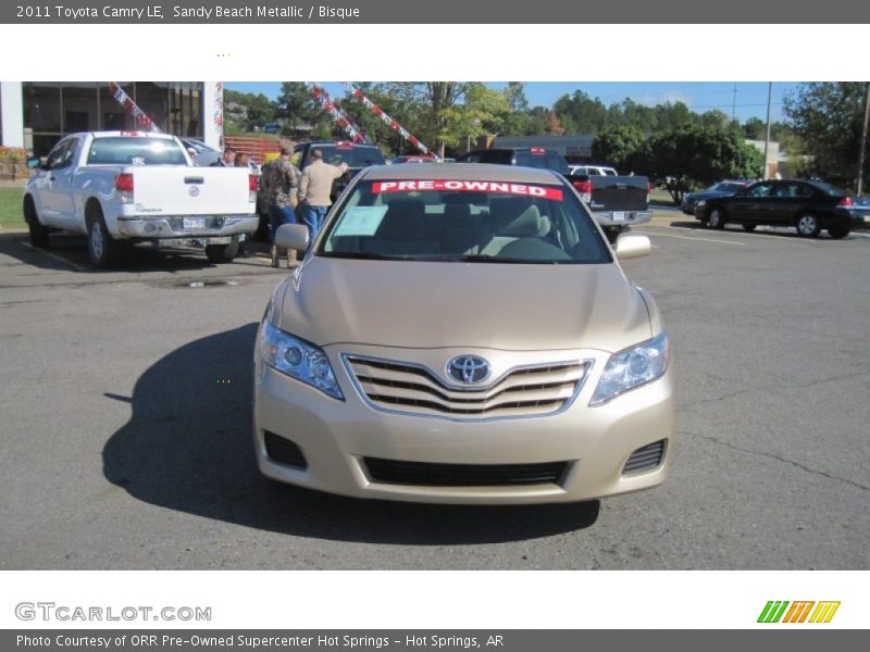 Sandy Beach Metallic / Bisque 2011 Toyota Camry LE