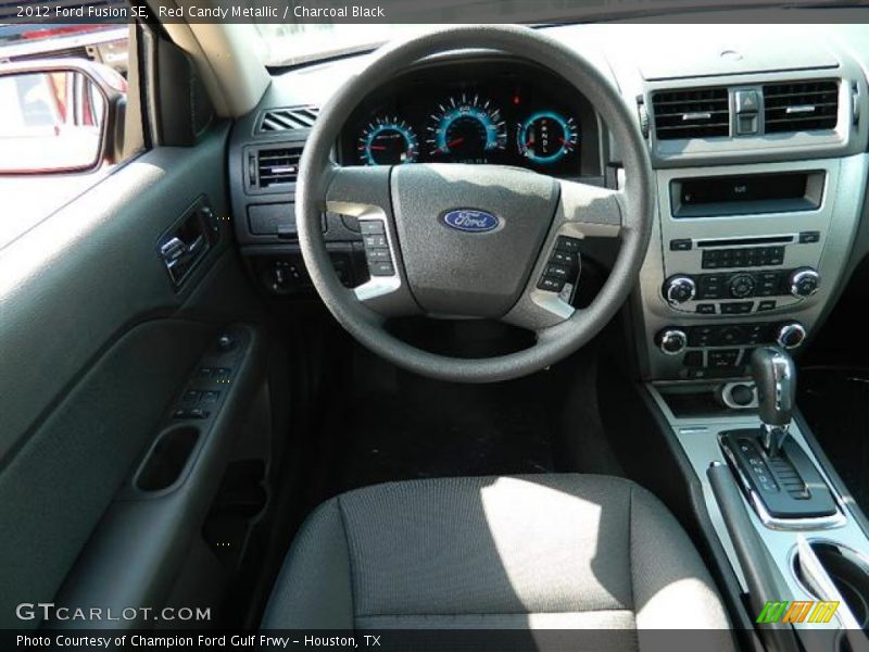 Red Candy Metallic / Charcoal Black 2012 Ford Fusion SE