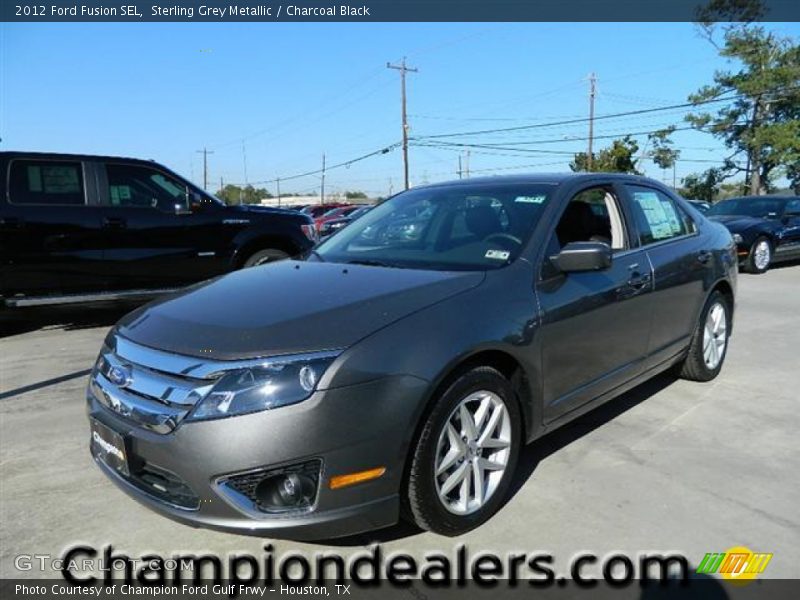 Sterling Grey Metallic / Charcoal Black 2012 Ford Fusion SEL