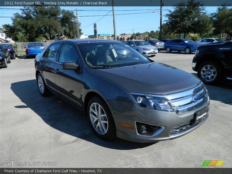 Sterling Grey Metallic / Charcoal Black 2012 Ford Fusion SEL