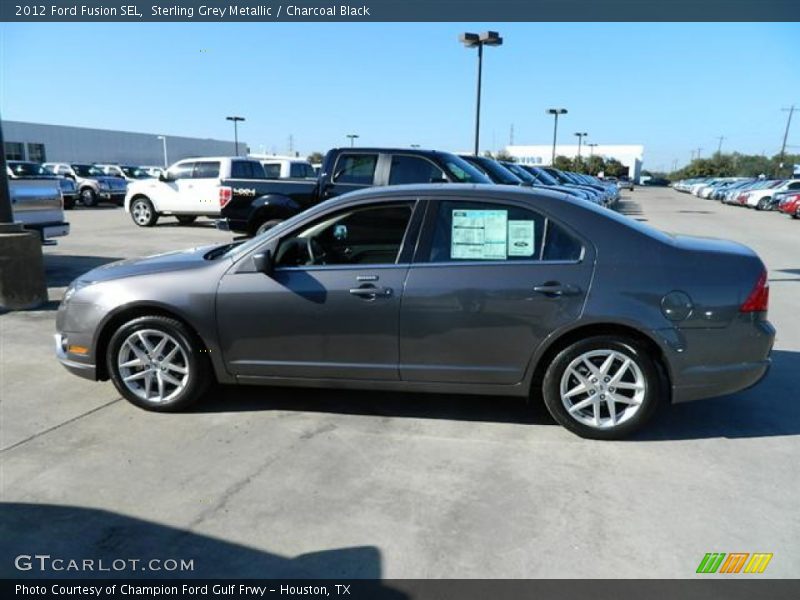 Sterling Grey Metallic / Charcoal Black 2012 Ford Fusion SEL