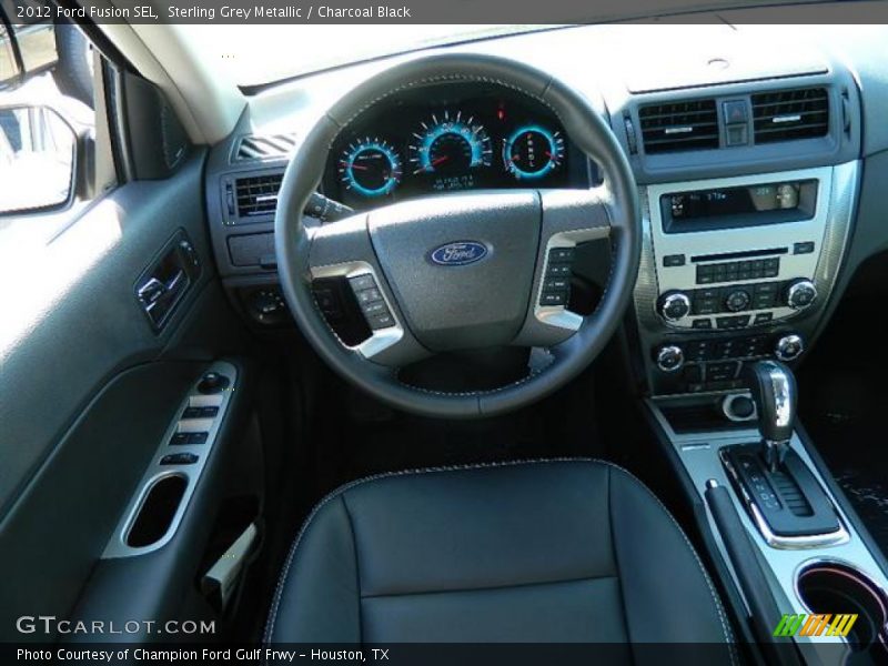 Sterling Grey Metallic / Charcoal Black 2012 Ford Fusion SEL
