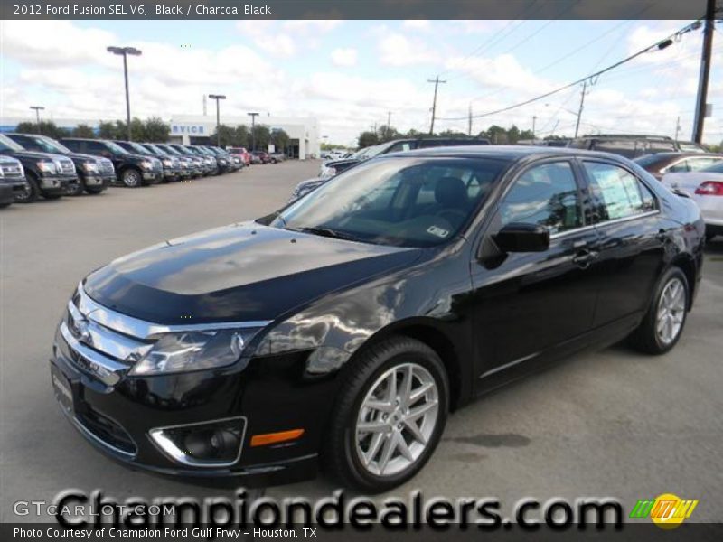 Black / Charcoal Black 2012 Ford Fusion SEL V6