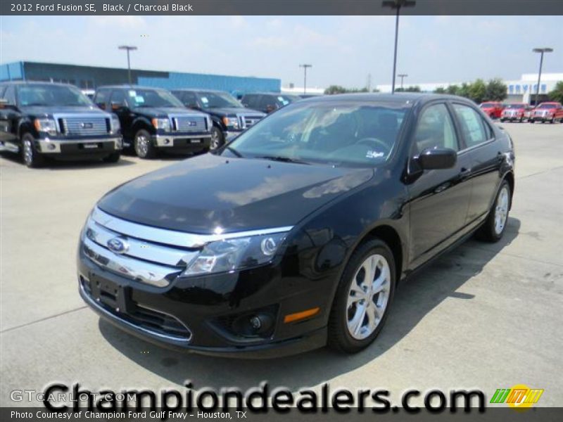 Black / Charcoal Black 2012 Ford Fusion SE