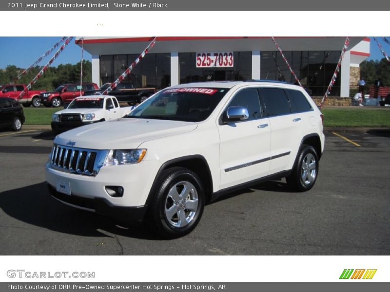 Stone White / Black 2011 Jeep Grand Cherokee Limited