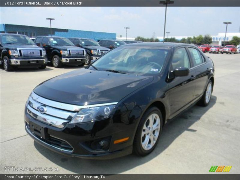 Black / Charcoal Black 2012 Ford Fusion SE