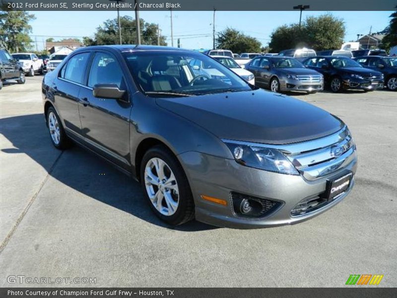 Sterling Grey Metallic / Charcoal Black 2012 Ford Fusion SE