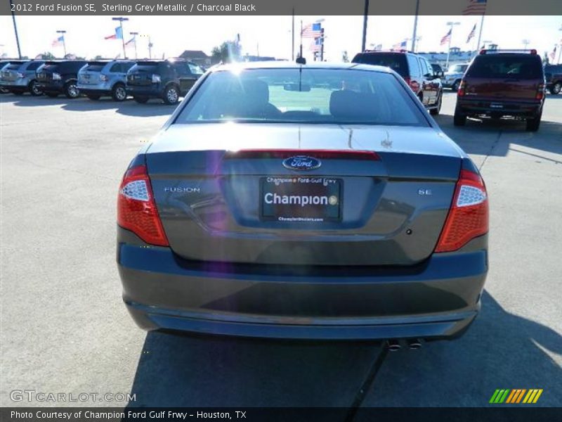 Sterling Grey Metallic / Charcoal Black 2012 Ford Fusion SE