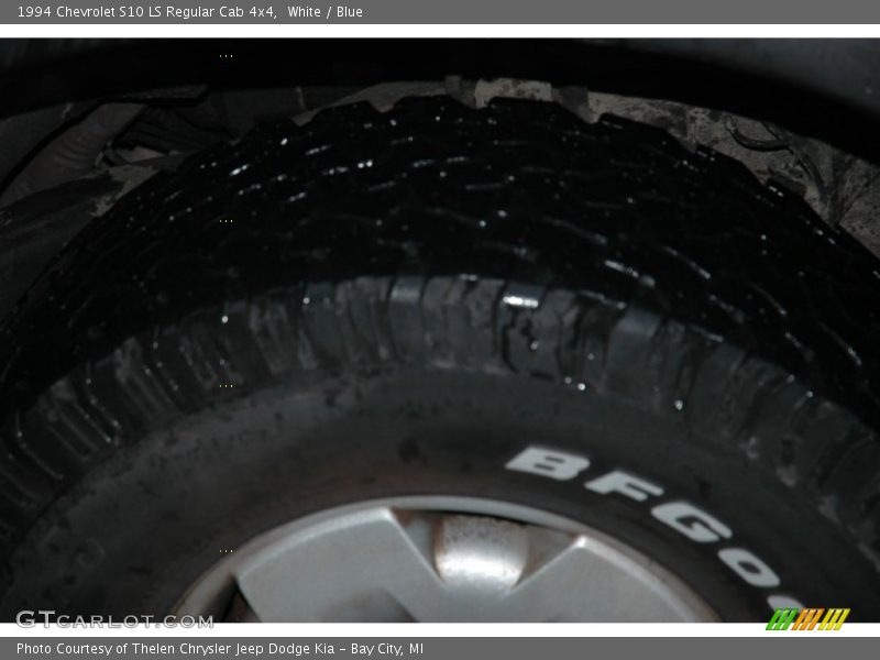White / Blue 1994 Chevrolet S10 LS Regular Cab 4x4