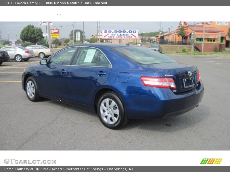 Blue Ribbon Metallic / Dark Charcoal 2010 Toyota Camry LE