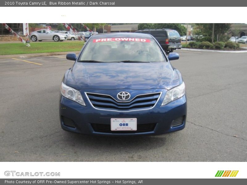 Blue Ribbon Metallic / Dark Charcoal 2010 Toyota Camry LE