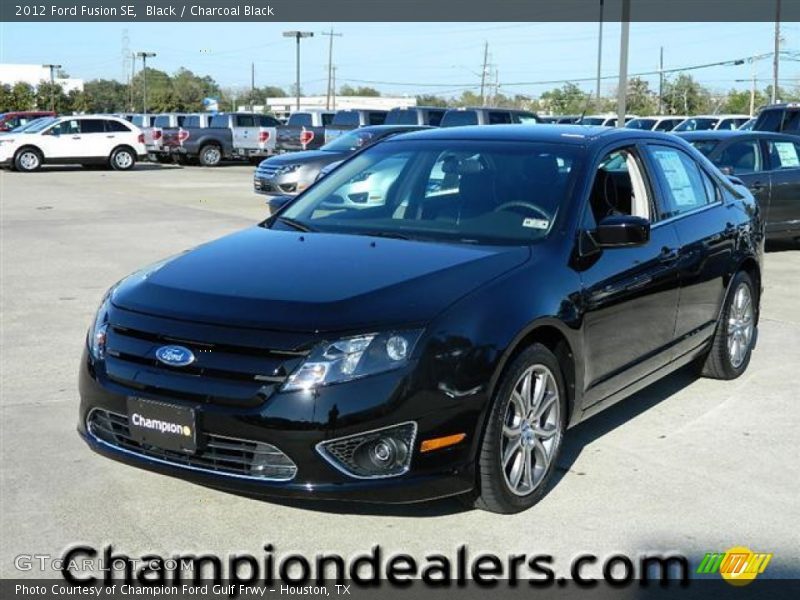 Black / Charcoal Black 2012 Ford Fusion SE