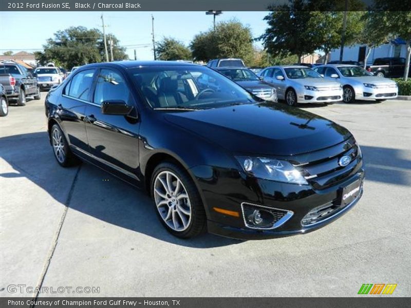 Black / Charcoal Black 2012 Ford Fusion SE
