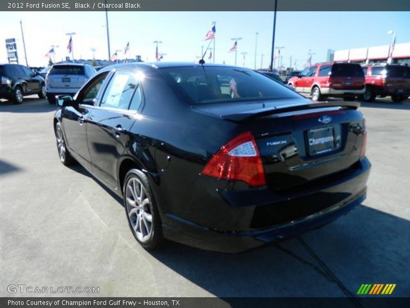 Black / Charcoal Black 2012 Ford Fusion SE