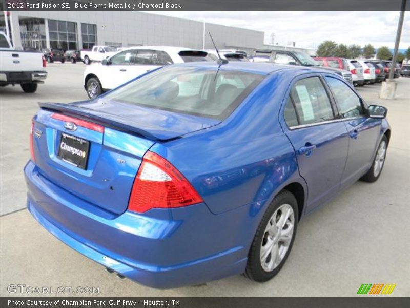 Blue Flame Metallic / Charcoal Black 2012 Ford Fusion SE