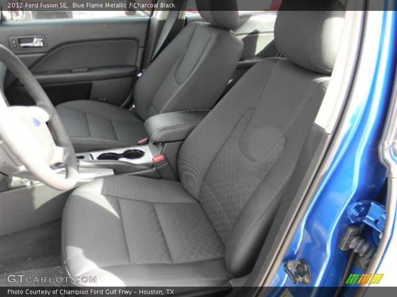 Blue Flame Metallic / Charcoal Black 2012 Ford Fusion SE