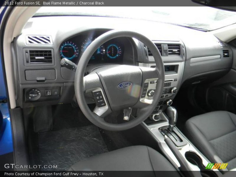 Blue Flame Metallic / Charcoal Black 2012 Ford Fusion SE