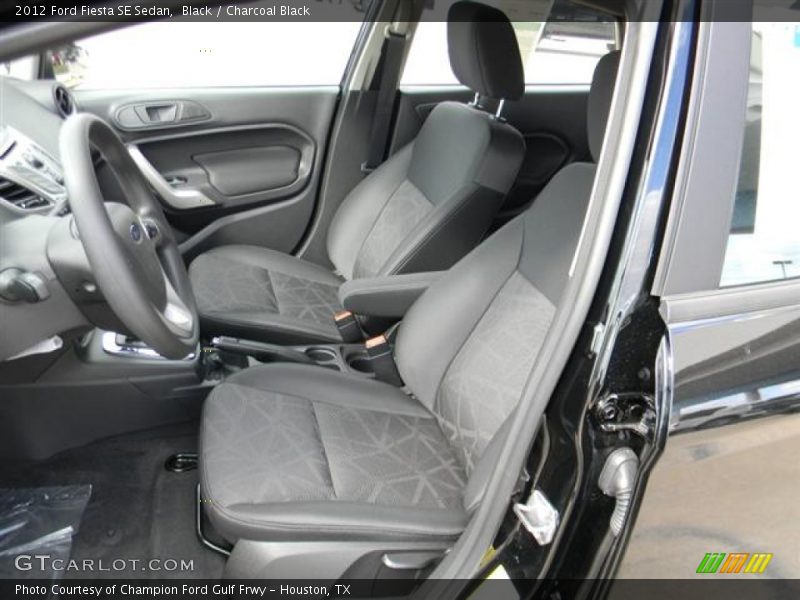  2012 Fiesta SE Sedan Charcoal Black Interior