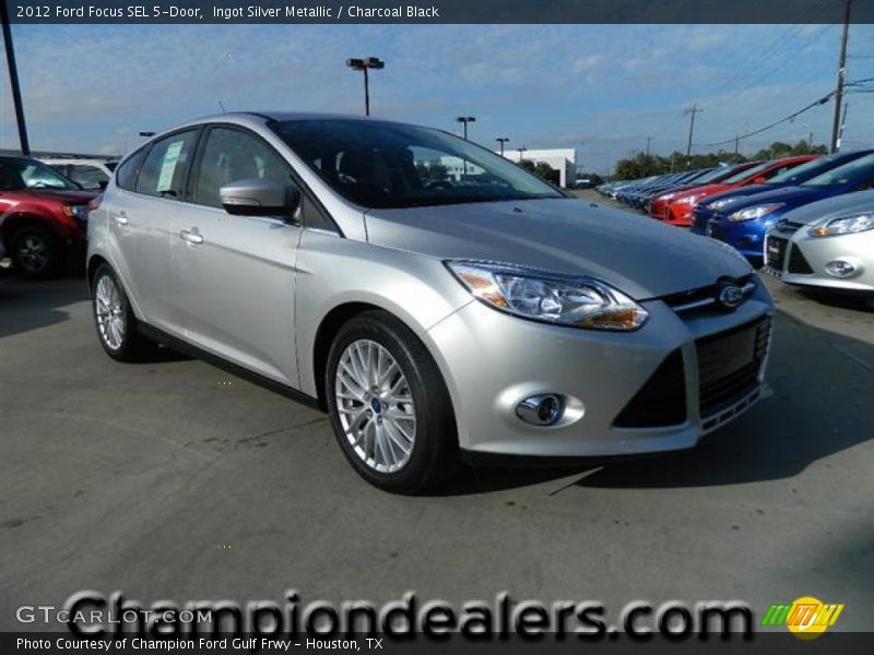 Ingot Silver Metallic / Charcoal Black 2012 Ford Focus SEL 5-Door