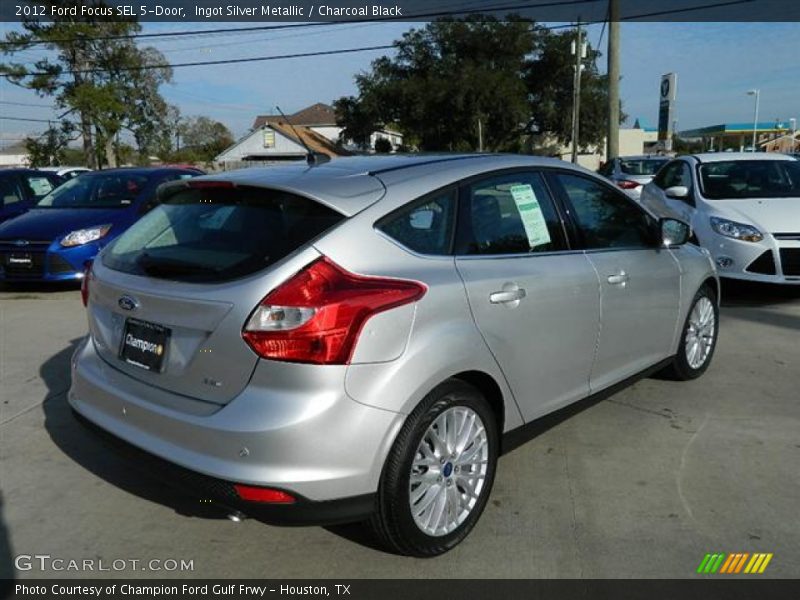 Ingot Silver Metallic / Charcoal Black 2012 Ford Focus SEL 5-Door