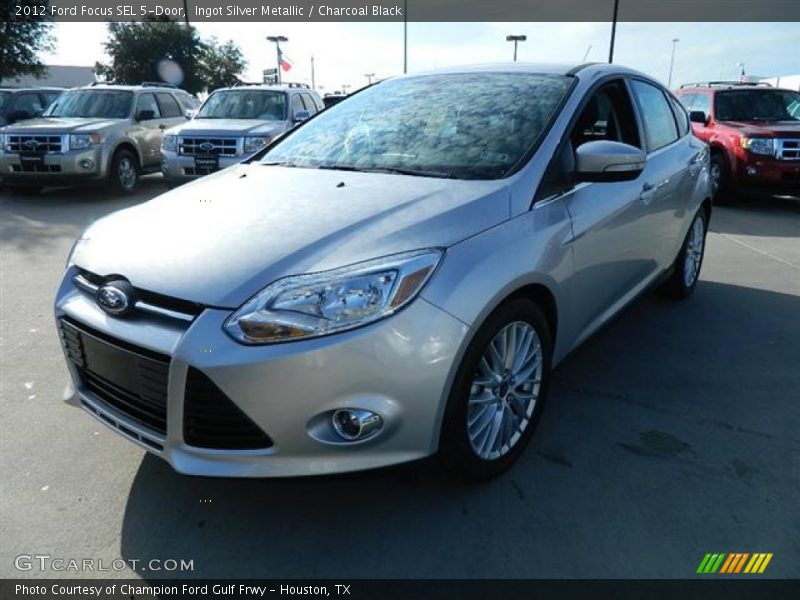 Ingot Silver Metallic / Charcoal Black 2012 Ford Focus SEL 5-Door