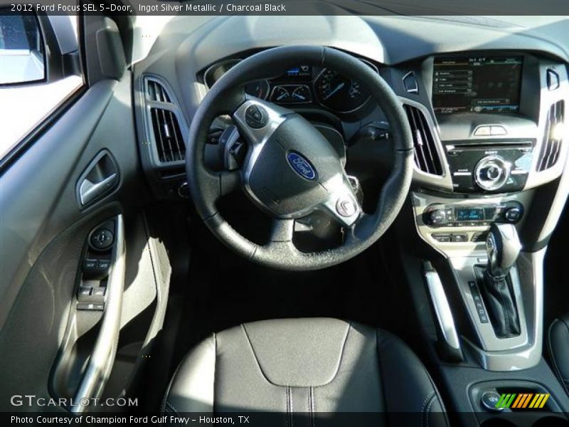 Ingot Silver Metallic / Charcoal Black 2012 Ford Focus SEL 5-Door