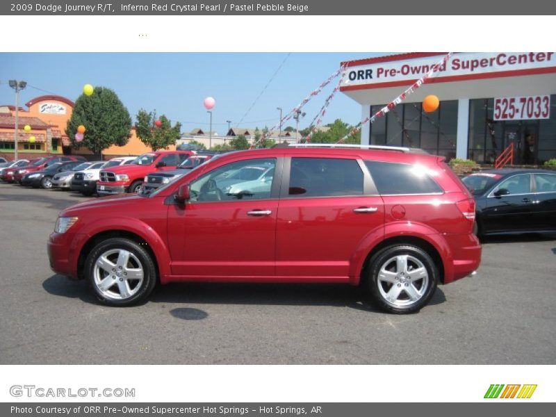 Inferno Red Crystal Pearl / Pastel Pebble Beige 2009 Dodge Journey R/T
