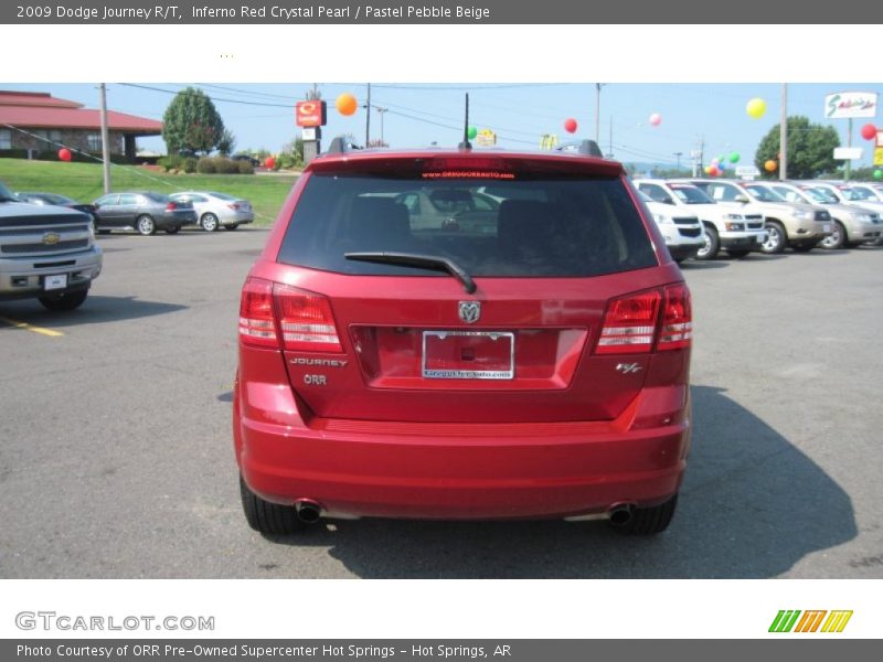 Inferno Red Crystal Pearl / Pastel Pebble Beige 2009 Dodge Journey R/T