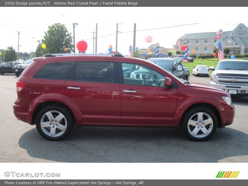 Inferno Red Crystal Pearl / Pastel Pebble Beige 2009 Dodge Journey R/T