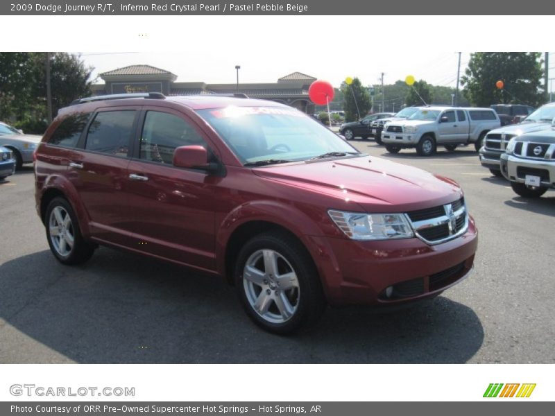 Inferno Red Crystal Pearl / Pastel Pebble Beige 2009 Dodge Journey R/T
