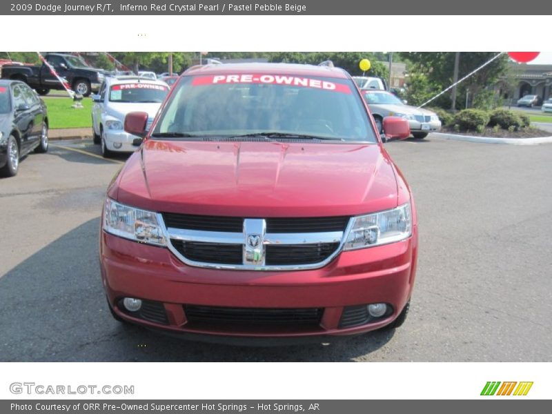 Inferno Red Crystal Pearl / Pastel Pebble Beige 2009 Dodge Journey R/T