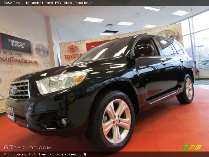 Black / Sand Beige 2008 Toyota Highlander Limited 4WD