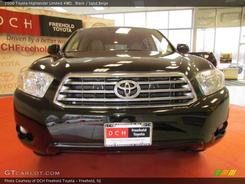 Black / Sand Beige 2008 Toyota Highlander Limited 4WD