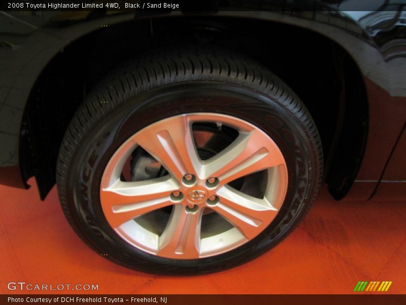 Black / Sand Beige 2008 Toyota Highlander Limited 4WD