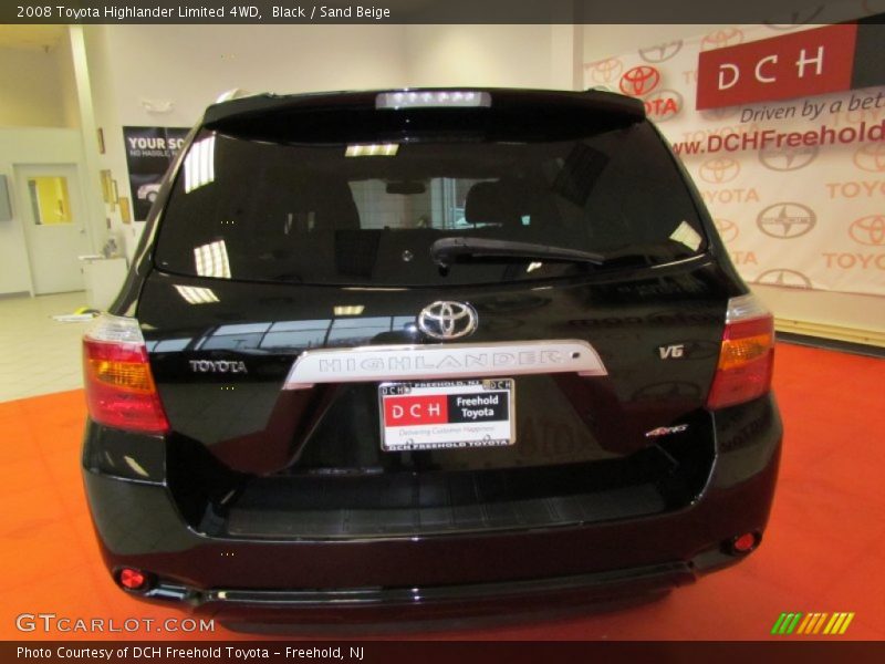 Black / Sand Beige 2008 Toyota Highlander Limited 4WD