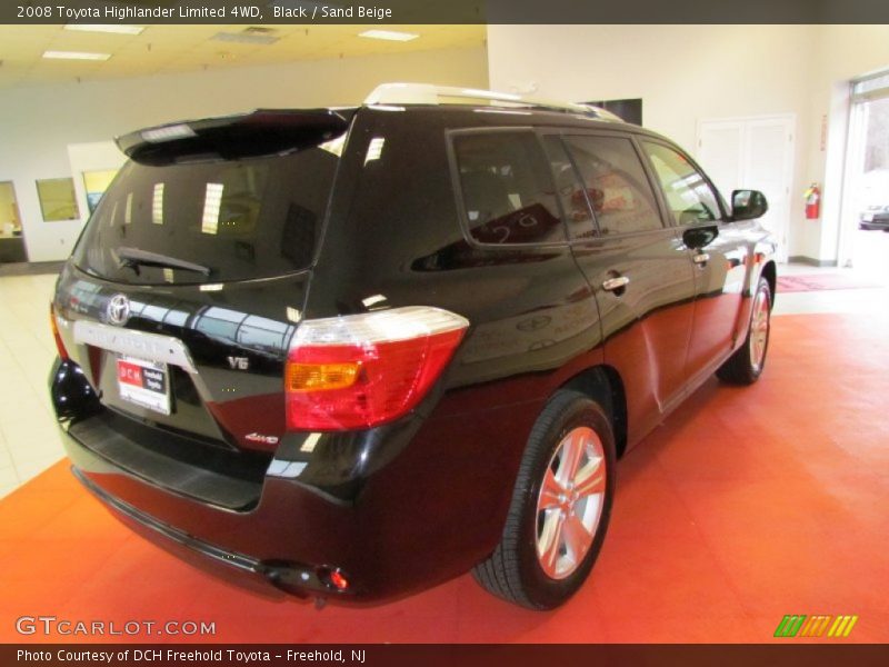 Black / Sand Beige 2008 Toyota Highlander Limited 4WD