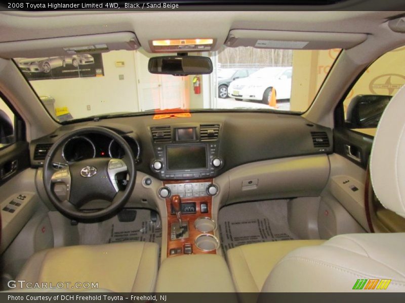 Black / Sand Beige 2008 Toyota Highlander Limited 4WD