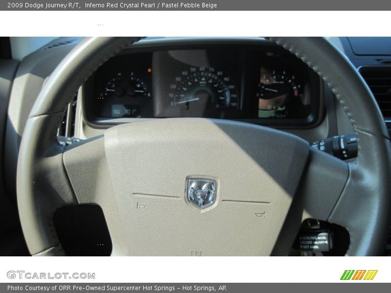 Inferno Red Crystal Pearl / Pastel Pebble Beige 2009 Dodge Journey R/T