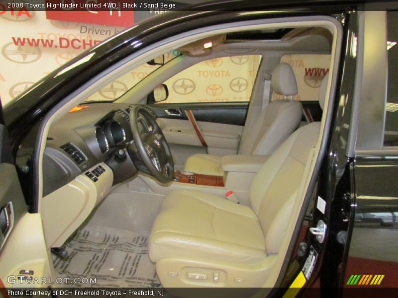 Black / Sand Beige 2008 Toyota Highlander Limited 4WD