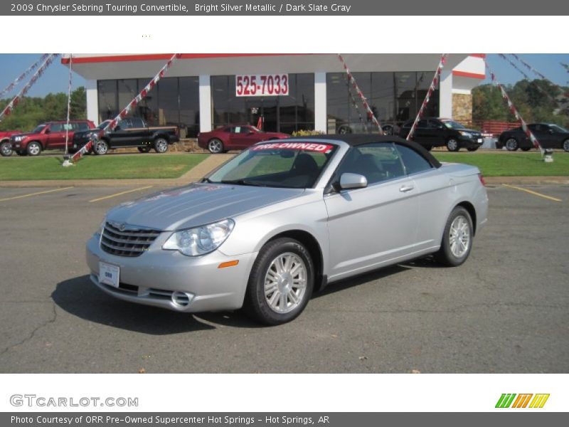 Bright Silver Metallic / Dark Slate Gray 2009 Chrysler Sebring Touring Convertible