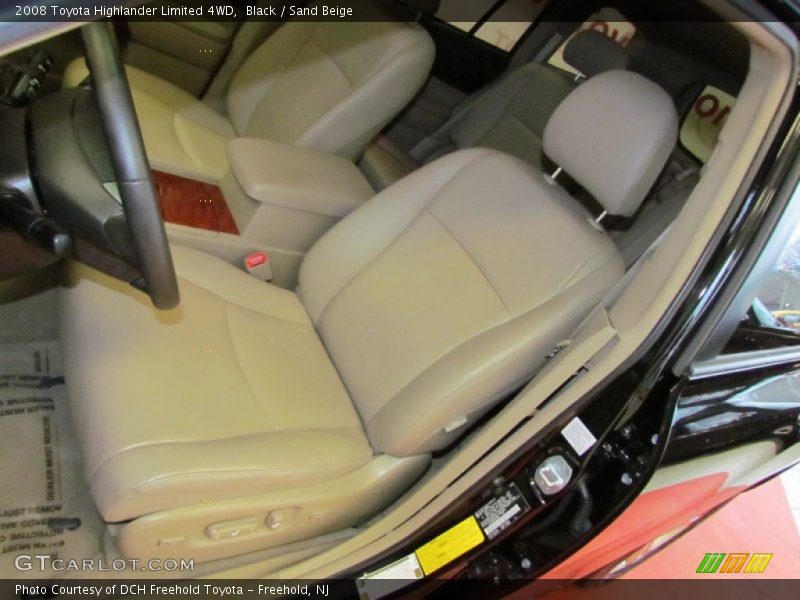 Black / Sand Beige 2008 Toyota Highlander Limited 4WD