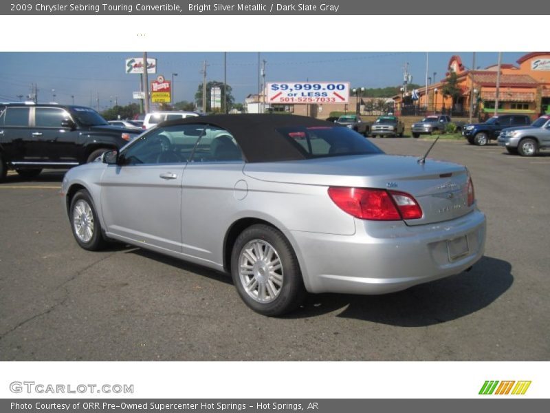 Bright Silver Metallic / Dark Slate Gray 2009 Chrysler Sebring Touring Convertible