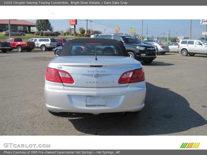 Bright Silver Metallic / Dark Slate Gray 2009 Chrysler Sebring Touring Convertible