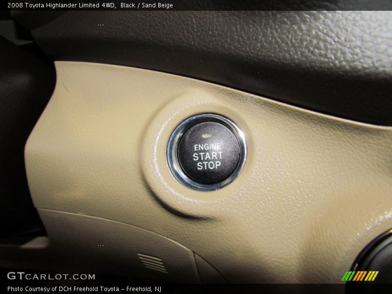 Black / Sand Beige 2008 Toyota Highlander Limited 4WD