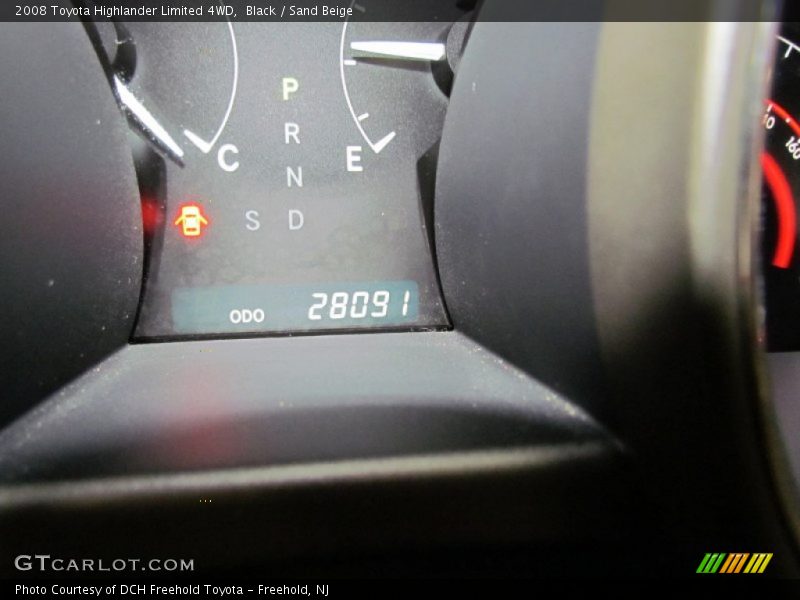 Black / Sand Beige 2008 Toyota Highlander Limited 4WD